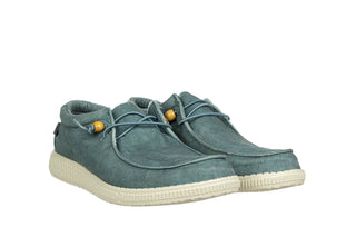 Półbuty Walk In Pitas Wp150 Wallabi Washed Aqua 003320, Niebieski, Materiał
