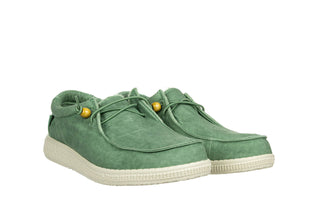 Półbuty Walk In Pitas Wp150 Wallabi Washed Verde Menta 003322, Zielony, Materiał