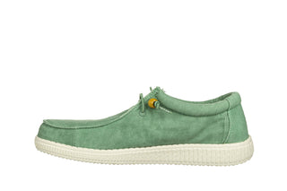 Półbuty Walk In Pitas Wp150 Wallabi Washed Verde Menta 003322, Zielony, Materiał