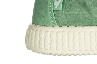 Półbuty Walk In Pitas Wp150 Wallabi Washed Verde Menta 003322, Zielony, Materiał