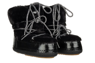 Śniegowce Bayla-194 Moonia Black 194009, Czarny, Futro sztuczne