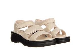 Sandały Azaleia Tania Soft Therapy Pap Off White Black 198024, Biały/Czarny, Materiał