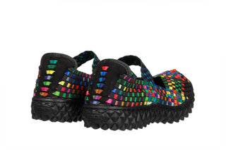 Półbuty Rock Over Tutti Frutti Blk 032979, Wielokolorowy, Materiał