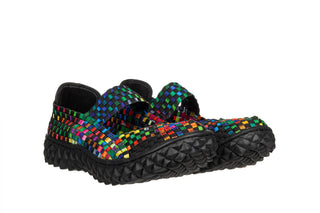 Półbuty Rock Over Tutti Frutti Blk 032979, Wielokolorowy, Materiał