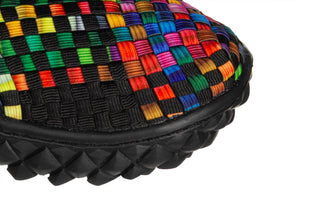 Półbuty Rock Over Tutti Frutti Blk 032979, Wielokolorowy, Materiał