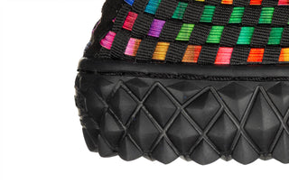 Półbuty Rock Over Tutti Frutti Blk 032979, Wielokolorowy, Materiał