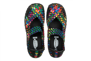 Półbuty Rock Over Tutti Frutti Blk 032979, Wielokolorowy, Materiał