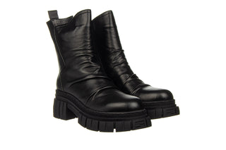 Botki Bayla-161 157 2371 10 Black 161611, Czarny, Skóra naturalna