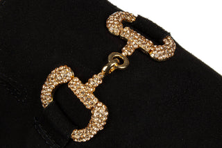 Półbuty Bayla-159 4959 003-P Czarny Zamsz 159194, Skóra naturalna