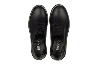 Półbuty Bayla-161 084 500 169 011 Black 161588, Czarny, Skóra naturalna