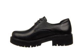 Półbuty Bayla-161 084 500 169 011 Black 161588, Czarny, Skóra naturalna