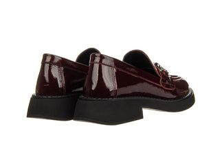 Mokasyny Bayla-161 157 2343 72 Bordo Patent 161610, Skóra lakierowana