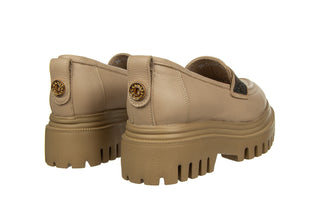 Półbuty Bayla-159 4881 001-P Beż Lico 159167, Skóra naturalna