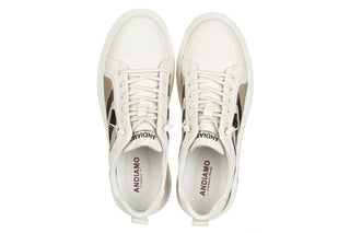 Półbuty Andiamo E40808B White 514243, Biały, Skóra naturalna