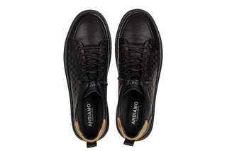 Półbuty Andiamo E40807A Black 514241, Czarny, Skóra naturalna