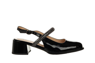 Sandały Loretta Vitale C3805 Black 514280, Czarny, Skóra lakierowana
