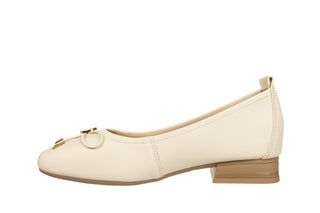 Półbuty Loretta Vitale E40301 Beige 514246, Beżowy, Skóra naturalna