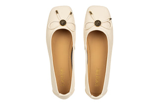 Półbuty Loretta Vitale E40301 Beige 514246, Beżowy, Skóra naturalna
