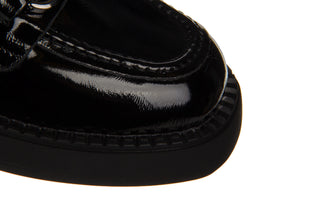 Mokasyny Bayla-161 157 2343 32 Black Patent 161609, Czarny, Skóra lakierowana