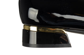 Półbuty Loretta Vitale E40305A Black 514250, Czarny, Skóra lakierowana