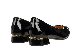 Półbuty Loretta Vitale E40305A Black 514250, Czarny, Skóra lakierowana