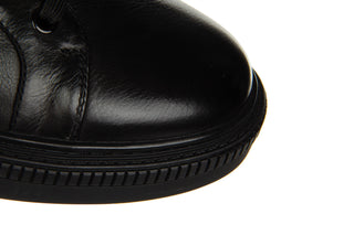 Półbuty John Doubare QA530-23L-P742 Black 104239, Czarny, Skóra naturalna