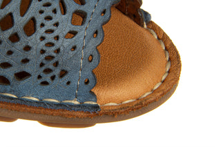 Półbuty Bayla-161 174 4102 1 Anar 161513, Niebieski, Skóra naturalna