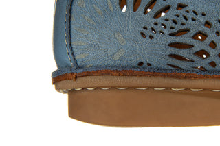 Półbuty Bayla-161 174 4102 1 Anar 161513, Niebieski, Skóra naturalna