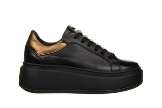 Sneakersy Bayla-159 4673 126-P Czarny Lico 159159, Skóra naturalna
