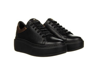 Sneakersy Bayla-159 4673 126-P Czarny Lico 159159, Skóra naturalna
