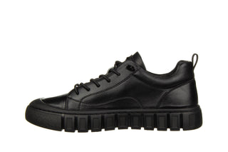 Półbuty Fabio Moretti 72661-1 Black 104220, Czarny, Skóra naturalna