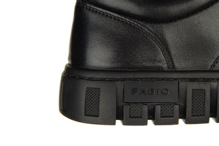 Półbuty Fabio Moretti 72661-1 Black 104220, Czarny, Skóra naturalna
