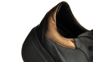 Sneakersy Bayla-159 4673 126-P Czarny Lico 159159, Skóra naturalna