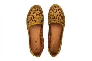 Półbuty Bayla-161 174 4101 1 Noce 161510, Żółty, Skóra naturalna