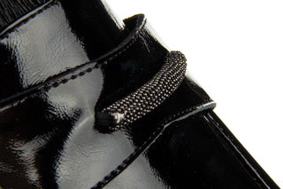 Mokasyny Bayla-159 4897 090-P Czarny Naplak 159162, Skóra lakierowana