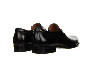 Półbuty John Doubare 720-82-183 Black 104222, Czarny Skóra naturalna