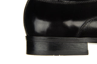 Półbuty John Doubare 720-82-183 Black 104222, Czarny Skóra naturalna