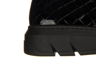 Półbuty Bayla-161 161 745 18 Black Croco 161616, Czarny, Skóra lakierowana