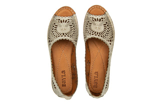 Półbuty Bayla-161 174 4102 1 03 Beige 23 161514, Beżowy, Skóra naturalna