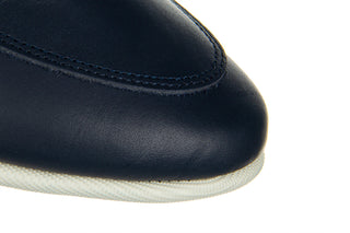 Mokasyny Bayla-161 158 2320 Navy 61477, Granatowy, Skóra naturalna