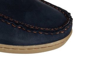 Półbuty Bayla-081 972 Juma Blue AX 081127, Granatowy, Skóra naturalna