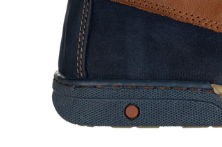 Półbuty Bayla-081 972 Juma Blue AX 081127, Granatowy, Skóra naturalna