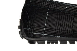 Mokasyny John Doubare 586A-35-H25 Black White 104242, Czarny, Skóra naturalna