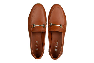 Mokasyny Bayla-161 022 3406 Coconut 161681, Brązowy, Skóra naturalna