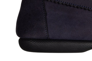 Mokasyny Bayla-161 158 2401 Navy Nubuck 161706, Granatowy, Skóra naturalna