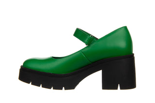 Półbuty Bayla-159 4475 066-P Zielony Lico 159106, Skóra naturalna