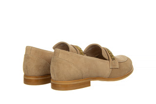 Mokasyny Bayla-159 4591 007-P Beż Lico 159117, Skóra naturalna