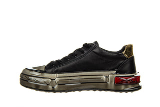 Półbuty John Doubare 9699 Black 104215, Czarny, Skóra naturalna