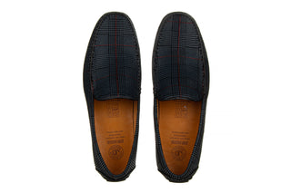 Mokasyny John Doubare 586A-35-888 Grey 104243, Granatowy, Skóra naturalna