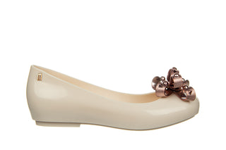 Baleriny Melissa Dora III Ad Beige Rose 010430, Beżowy, Guma